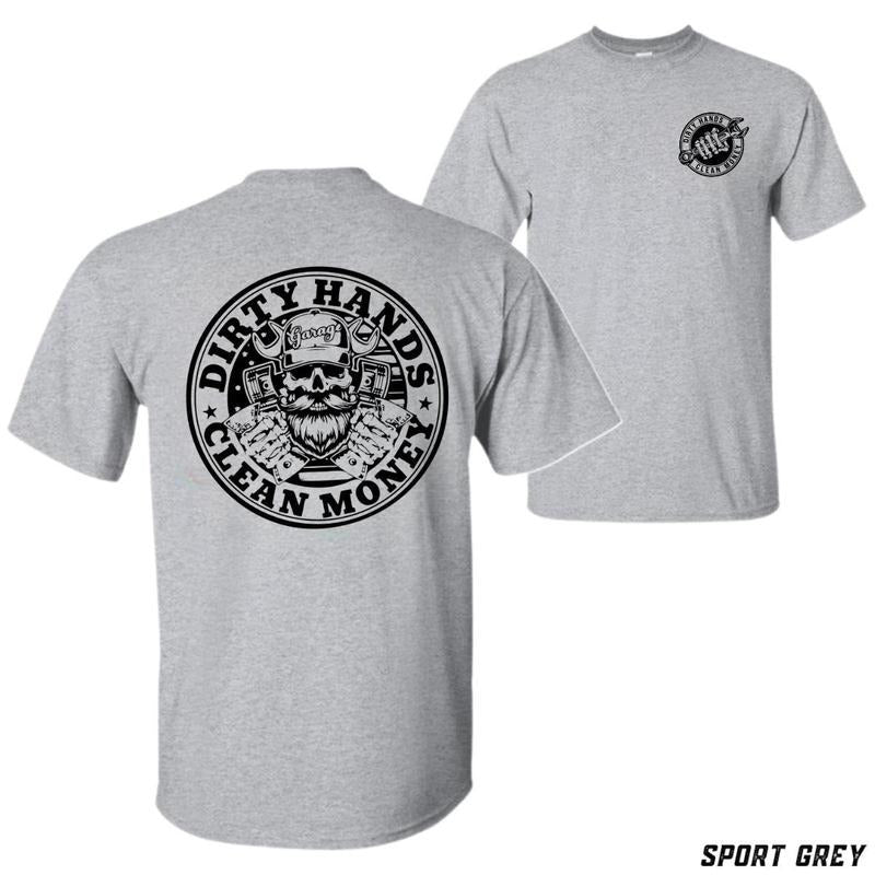 Dirty Hands Clean Money Bold Skull Tiktok Shop Store - Adult & Kids T-Shirts, Sweatshirts & Hoodies apparel design preview 1