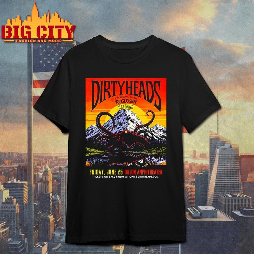 Dirty Heads Venue Poster Show At Dillon Amphitheatre - Adult & Kids T-Shirts, Sweatshirts & Hoodies apparel design preview 1