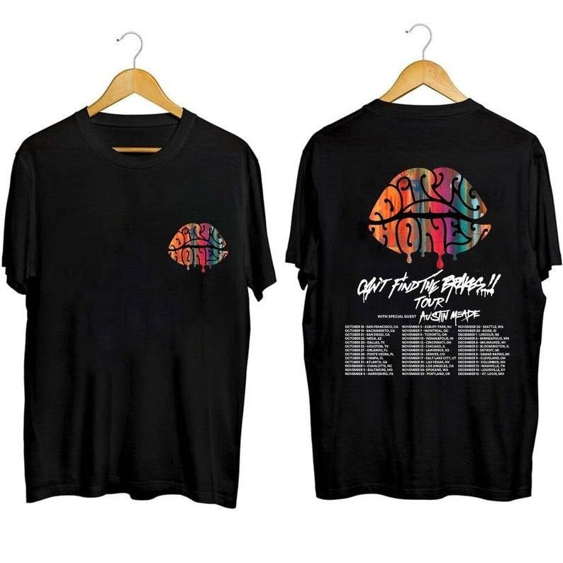 Dirty Honey Can'T Find Brakes 2023 Tour Band Fan - Adult & Kids T-Shirts, Sweatshirts & Hoodies apparel design preview 1