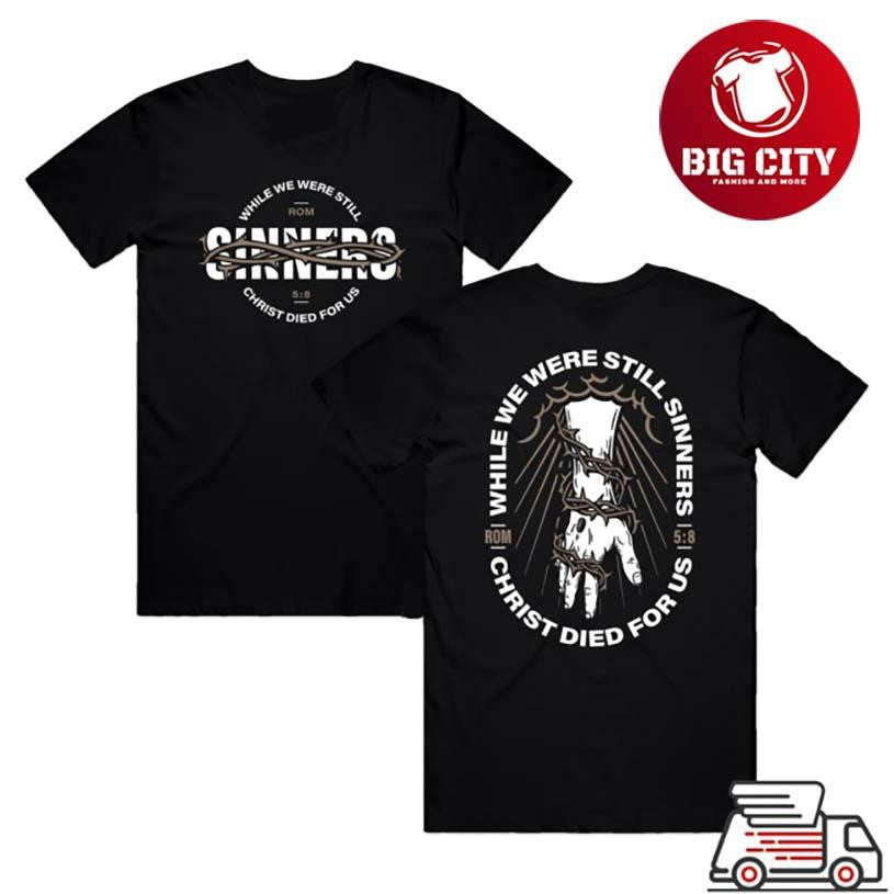 Disciple Threads Christ Died For Us Two Sided - Adult & Kids T-Shirts, Sweatshirts & Hoodies apparel design preview 1