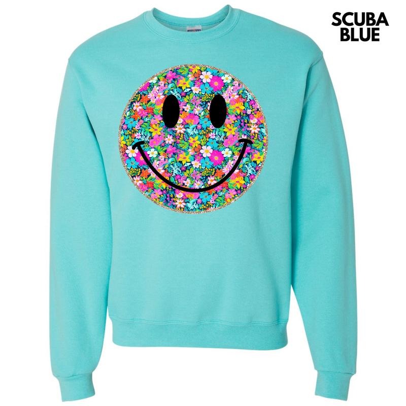 Ditzy Floral Happy Face 'NLB' - Adult & Kids T-Shirts, Sweatshirts & Hoodies apparel design preview 1