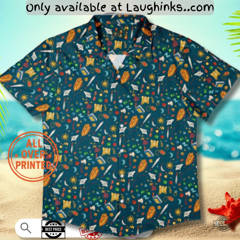 Dnd Aop Hawaiian - Adult & Kids T-Shirts, Sweatshirts & Hoodies apparel design preview 1