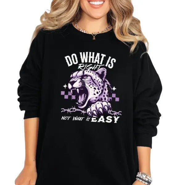 'Do What Is Right Not Easy' Punk Alt Grunge Goth - Adult & Kids T-Shirts, Sweatshirts & Hoodies apparel design preview 1