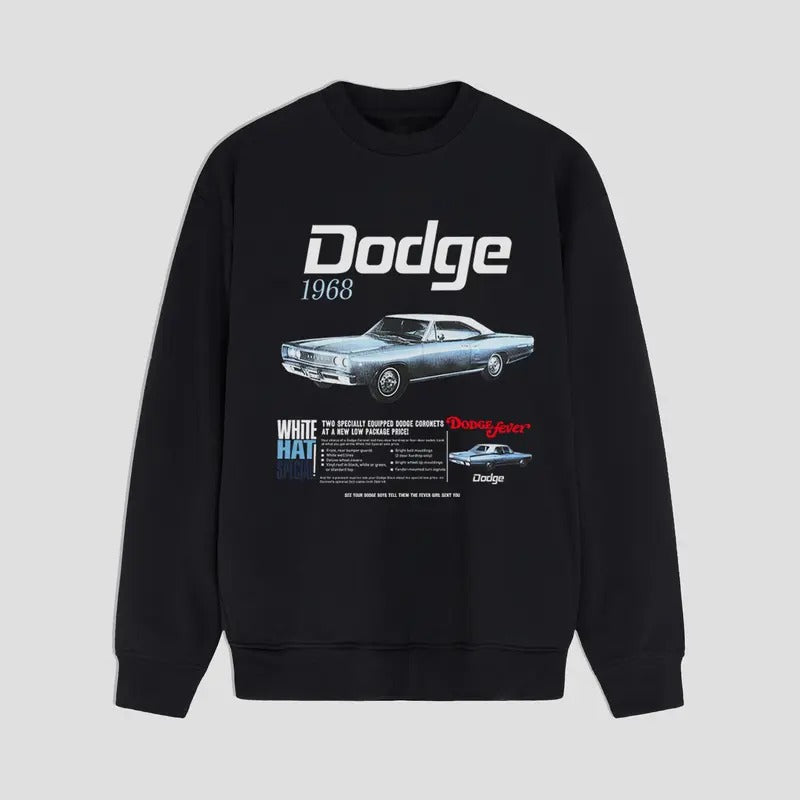 Dodge Charger 1968 Classic Muscle Car Legend Menswear - Adult & Kids T-Shirts, Sweatshirts & Hoodies apparel design preview 1