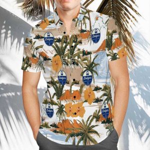 Dodgers Beach Pattern Hawaiian LA - Adult & Kids T-Shirts, Sweatshirts & Hoodies apparel design preview 1