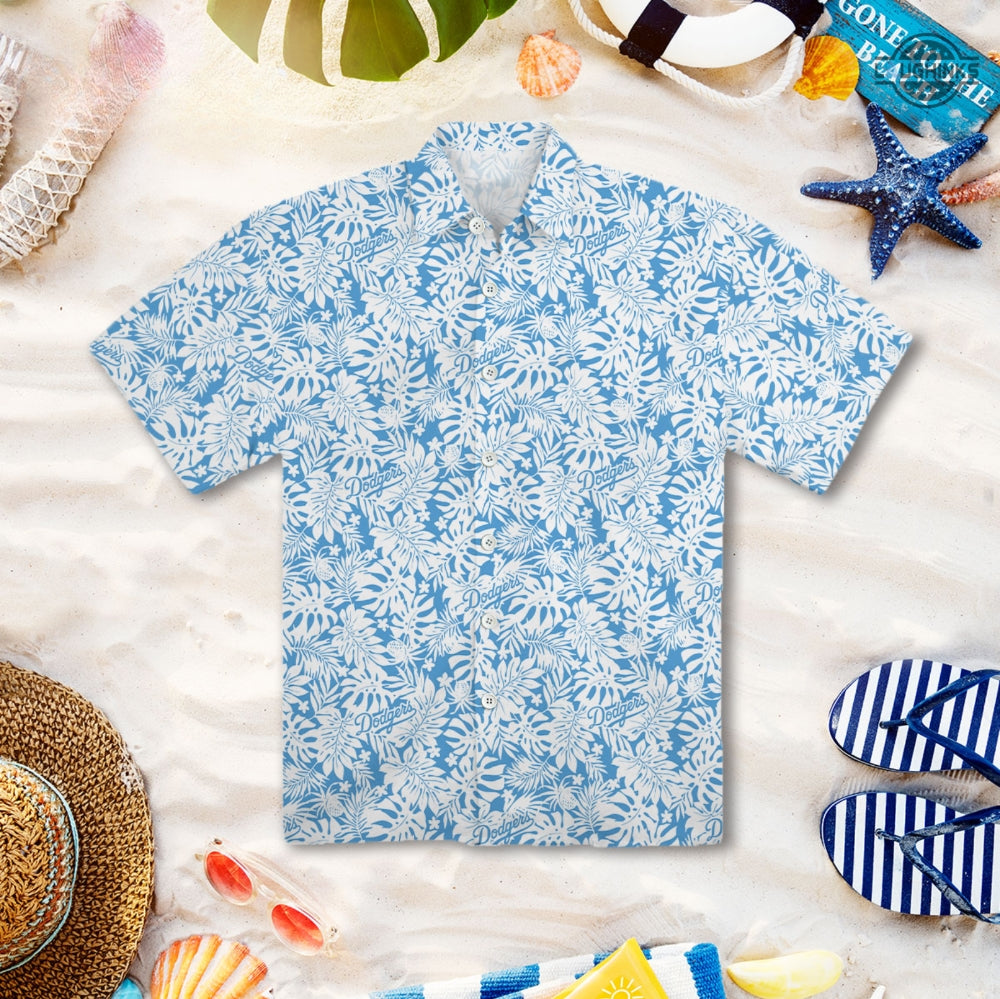 Dodgers Hawaiian And Shorts Inspired By Los Angeles - Adult & Kids T-Shirts, Sweatshirts & Hoodies apparel design preview 1