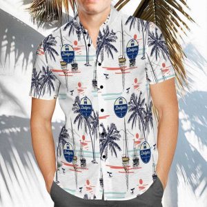 Dodgers Hawaiian Chinoiserie Print LA - Adult & Kids T-Shirts, Sweatshirts & Hoodies apparel design preview 1