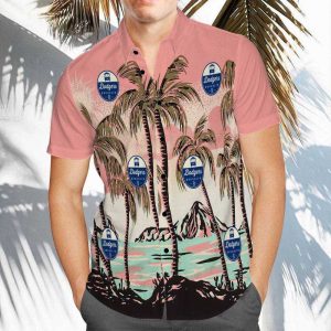 Dodgers Pink Coconut Grove Hawaiian LA - Adult & Kids T-Shirts, Sweatshirts & Hoodies apparel design preview 1