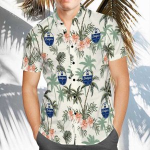 Dodgers Vintage Print Hawaiian LA - Adult & Kids T-Shirts, Sweatshirts & Hoodies apparel design preview 1