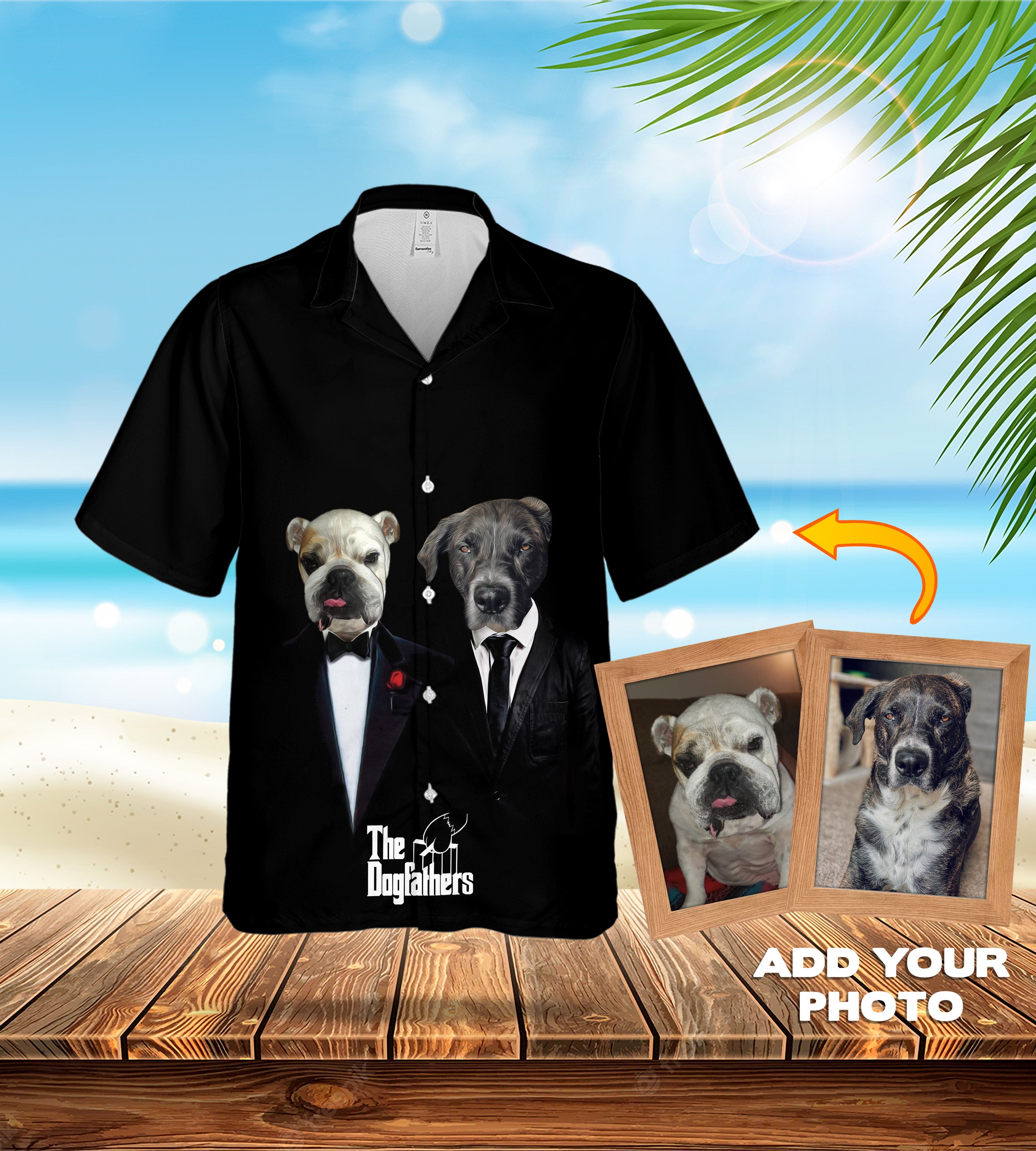 Custom Hawaiian (The Dogfathers: 1-4 Pets) - Adult & Kids T-Shirts, Sweatshirts & Hoodies apparel design preview 1