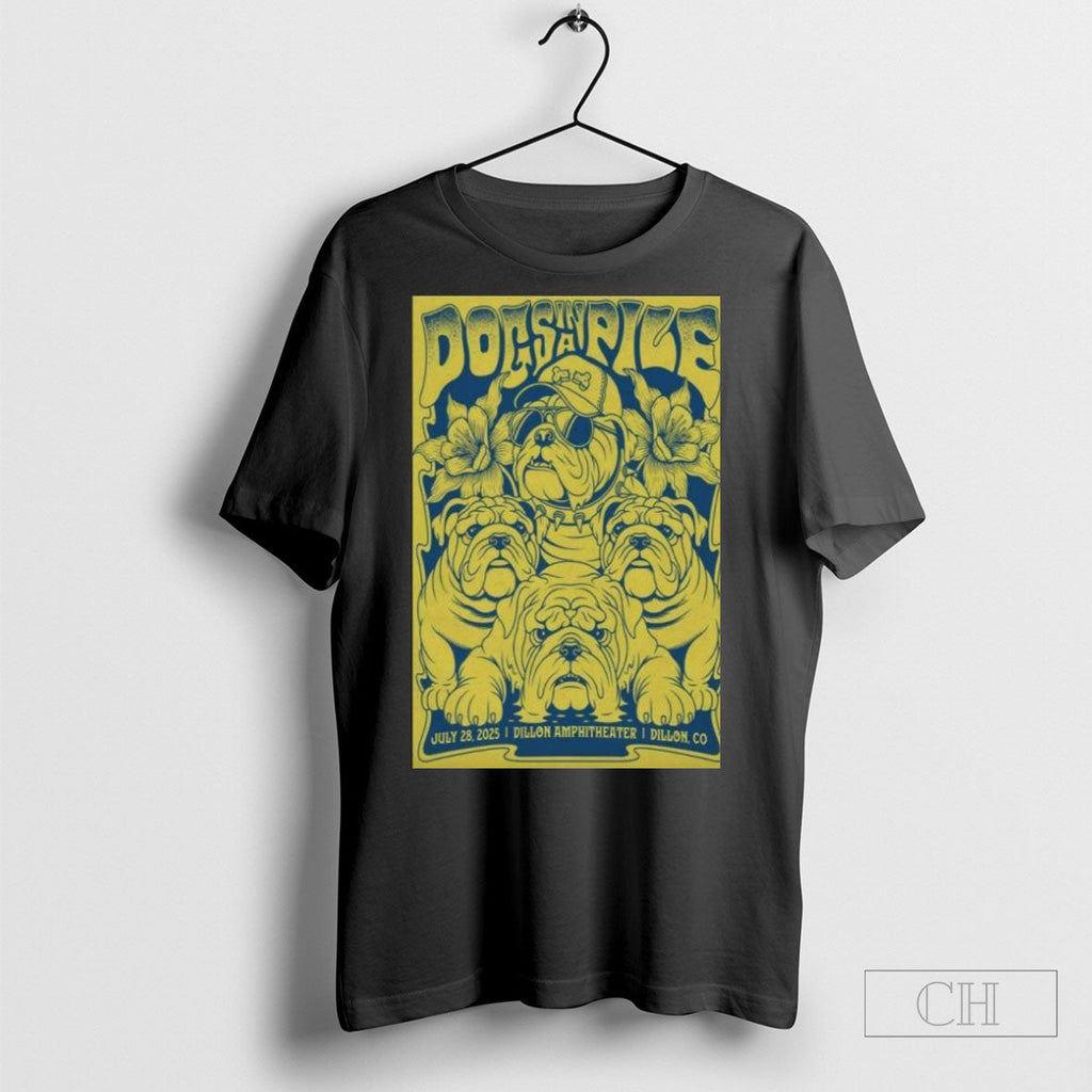 Dogs In A Pile Jul 28 2025 Dillon Amphitheater Co - Adult & Kids T-Shirts, Sweatshirts & Hoodies apparel design preview 1