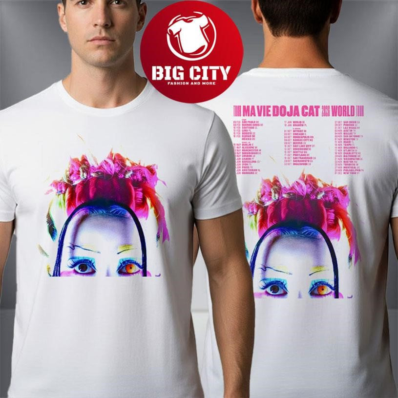 Doja Cat Ma Vie Tour World 2026 Schedule Dates Two - Adult & Kids T-Shirts, Sweatshirts & Hoodies apparel design preview 1