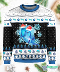Dolphin With Snowflakes 3D Christmas Sweater - Holiday Gift product image 2