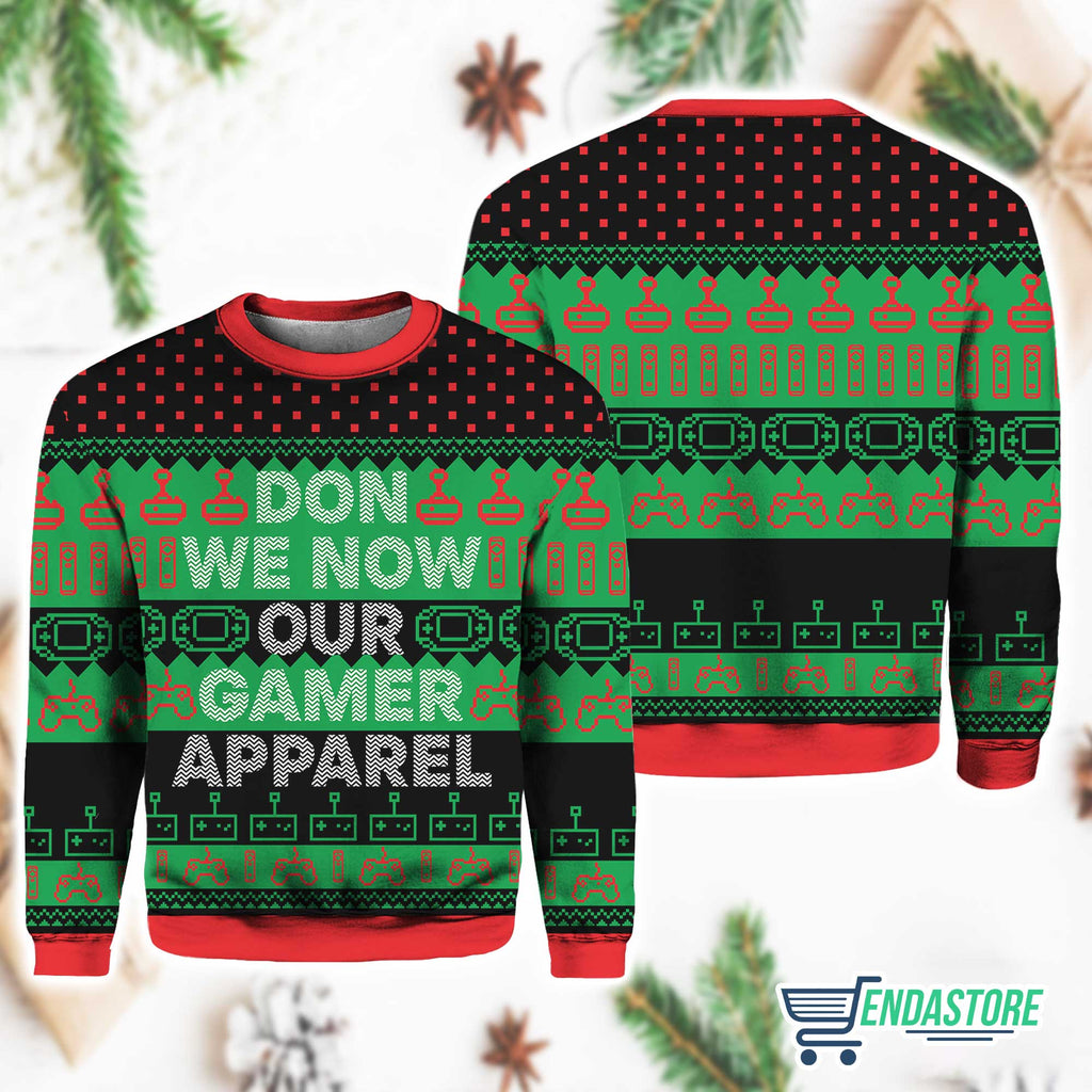 Don We Now Our Gamer Apparel 3D Ugly Christmas Sweater - Holiday Gift product image