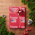 Donald Trump 2024 American Flag Red Wrapping Paper - Adult & Kids T-Shirts, Sweatshirts & Hoodies apparel design preview 1