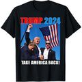 Donald Trump 2024 Take America Back American Flag - Adult & Kids T-Shirts, Sweatshirts & Hoodies apparel design preview 1