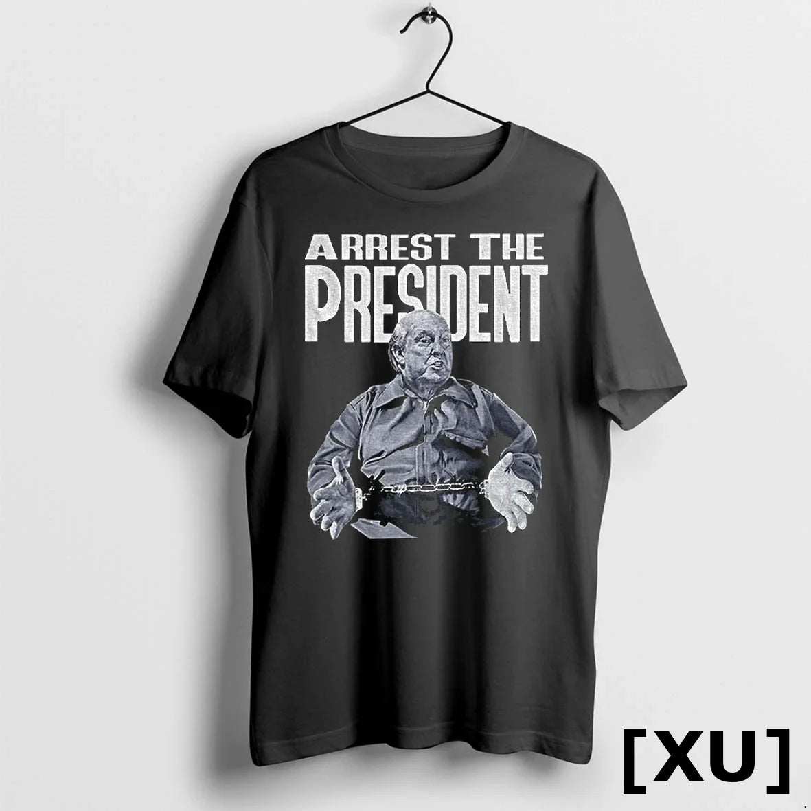Donald Trump Bald Lock Him Up Illustration Arrest The - Adult & Kids T-Shirts, Sweatshirts & Hoodies apparel design preview 1