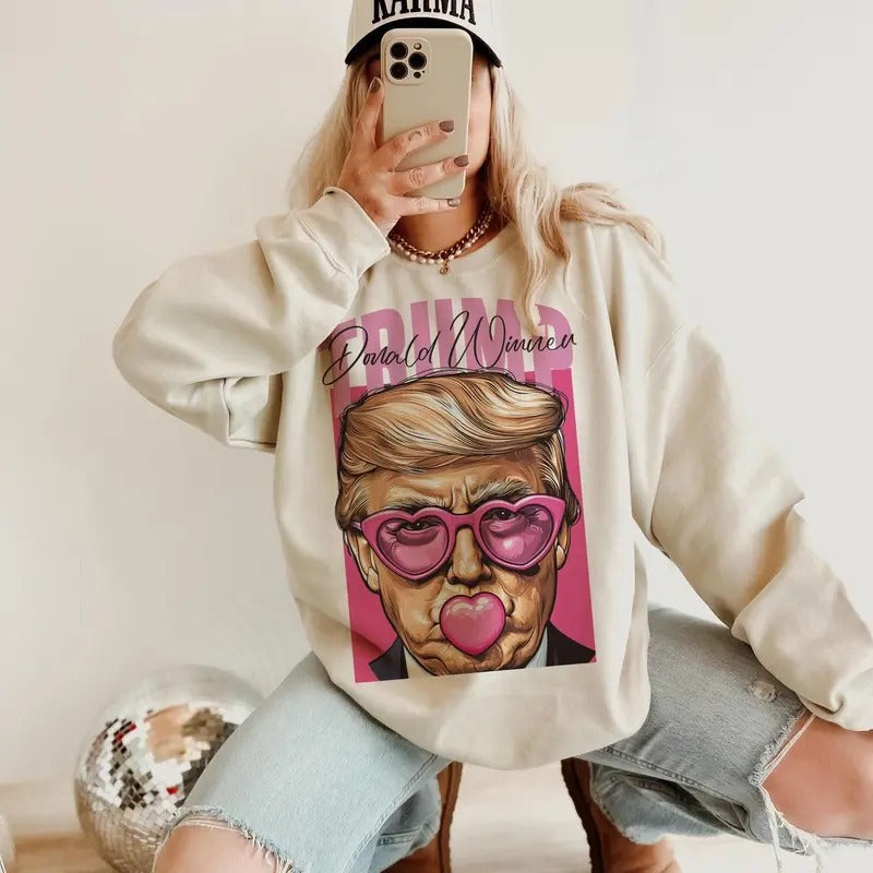 Donald Winner Trump PNG Bubble Gum Election High - Adult & Kids T-Shirts, Sweatshirts & Hoodies apparel design preview 1
