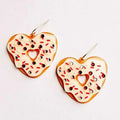 Donut Heart Earrings - Adult & Kids T-Shirts, Sweatshirts & Hoodies apparel design preview 1