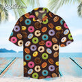 Donuts Summer Button Up Hawaiian - Adult & Kids T-Shirts, Sweatshirts & Hoodies apparel design preview 1