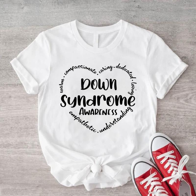 Down Syndrome Awareness Heart Extra Chromosome 3 21 - Adult & Kids T-Shirts, Sweatshirts & Hoodies apparel design preview 1