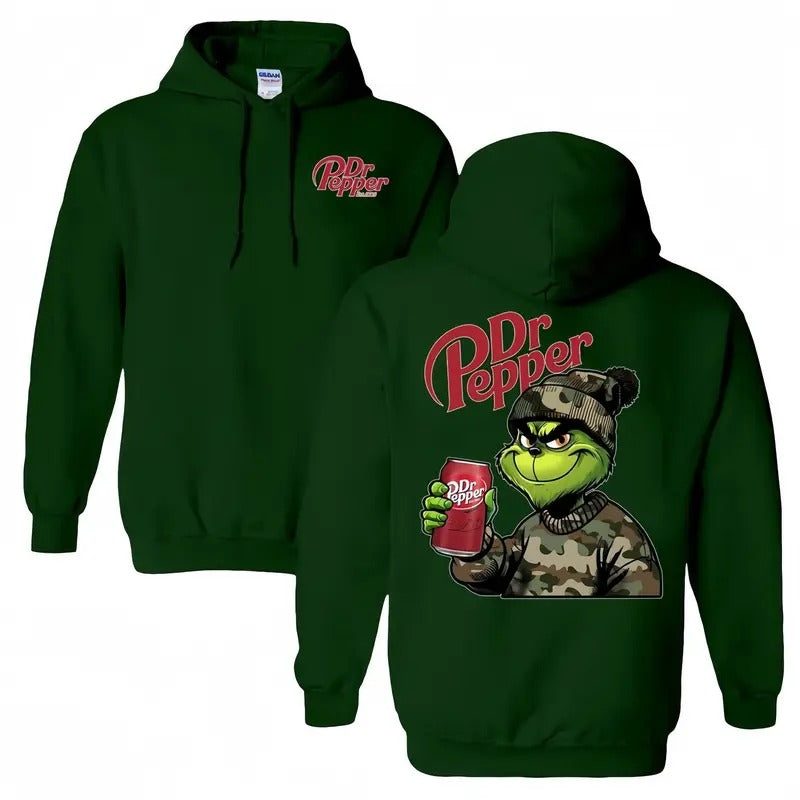 Dr Pepper Camo Grin Classic Fit Menswear - Adult & Kids T-Shirts, Sweatshirts & Hoodies apparel design preview 1