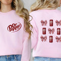 Dr Pepper Coquette Bow Pink 2 Sided Lover Casual - Adult & Kids T-Shirts, Sweatshirts & Hoodies apparel design preview 1