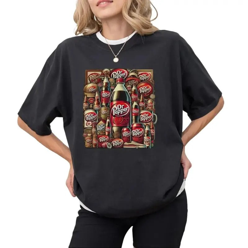 Dr Pepper Hallowen Coke Drinking Bottles Party - Adult & Kids T-Shirts, Sweatshirts & Hoodies apparel design preview 1