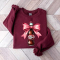 Dr Pepper Pink Bow Coquette Cute Soda Drink Dr.Pepper - Adult & Kids T-Shirts, Sweatshirts & Hoodies apparel design preview 1