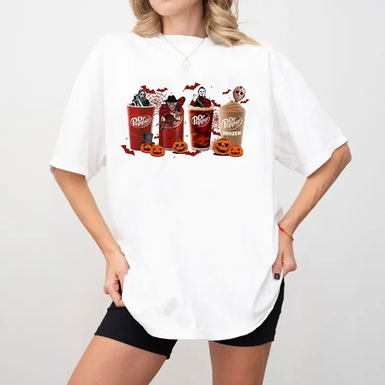 Dr. P.Epper Coffee Halloween Retro Pumpkin - Adult & Kids T-Shirts, Sweatshirts & Hoodies apparel design preview 1