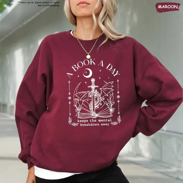 Dragon Book Day Lover Fantasy Bookish Reading - Adult & Kids T-Shirts, Sweatshirts & Hoodies apparel design preview 1