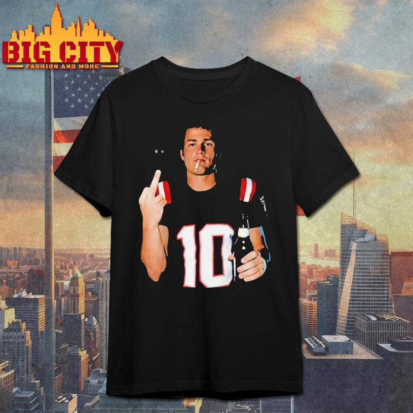 Drake Maye Middle Finger - Adult & Kids T-Shirts, Sweatshirts & Hoodies apparel design preview 1