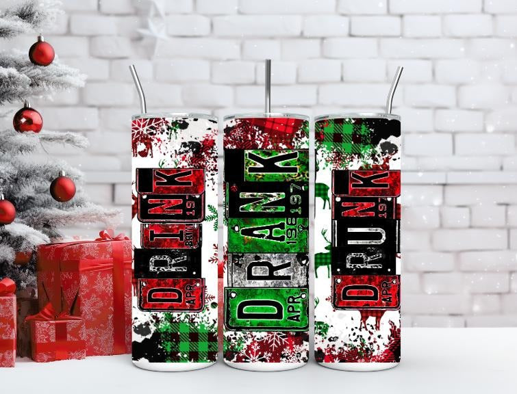 Drink Drank Drunk Tumbler - Adult & Kids T-Shirts, Sweatshirts & Hoodies apparel design preview 1