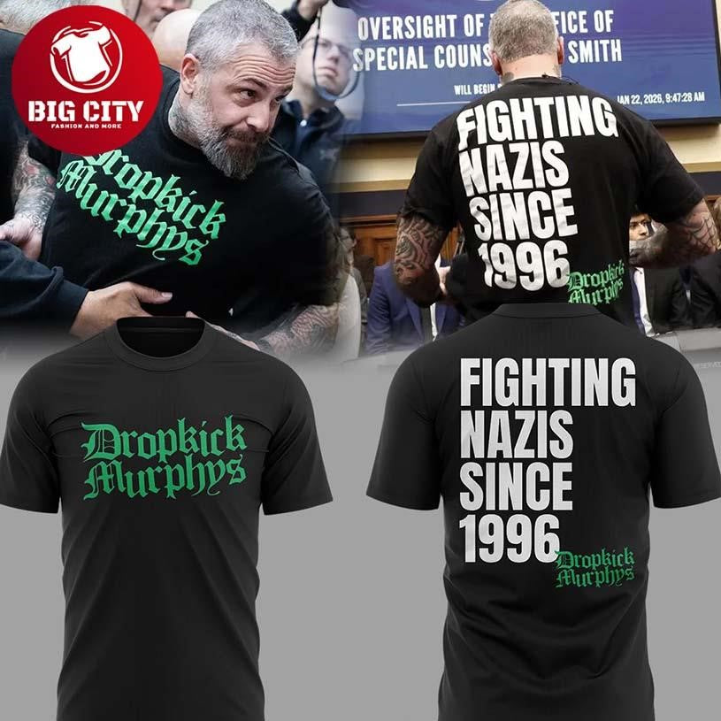 Dropkick Murphys 2026 Fighting Nazis Since 1996 Two - Adult & Kids T-Shirts, Sweatshirts & Hoodies apparel design preview 1