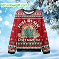 Drugs Not Hugs Don’t Touch Me Ugly Christmas Sweater - Gift Idea product image