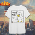 Duck Holding A Knife Yield What Die Size - Adult & Kids T-Shirts, Sweatshirts & Hoodies apparel design preview 1