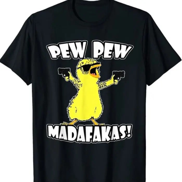 Duck Pewww Madafakas Funny Meme Vintage - Adult & Kids T-Shirts, Sweatshirts & Hoodies apparel design preview 1