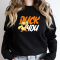 Duck You Funny Saying Annoyed Humorous Bird Lovers - Adult & Kids T-Shirts, Sweatshirts & Hoodies apparel design preview 1