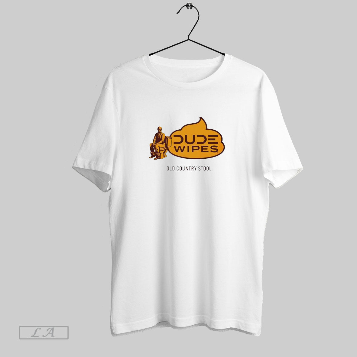 Dude Wipes Old Country Stool - Adult & Kids T-Shirts, Sweatshirts & Hoodies apparel design preview 1