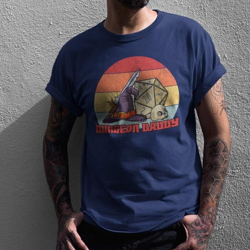 Dungeon Daddy Dnd Retro Critical Role Master Player - Adult & Kids T-Shirts, Sweatshirts & Hoodies apparel design preview 1