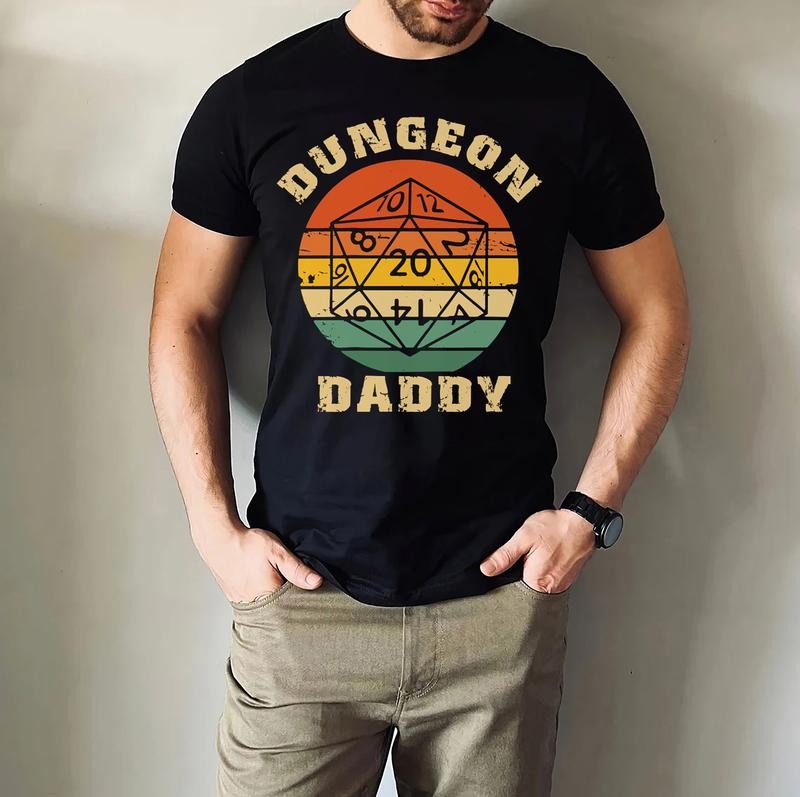 Dungeon Daddy DnD Dad - Adult & Kids T-Shirts, Sweatshirts & Hoodies apparel design preview 1