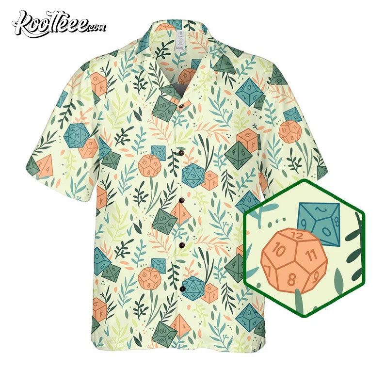 Dungeons And Dragons DnD Dice 20 Hawaiian - Adult & Kids T-Shirts, Sweatshirts & Hoodies apparel design preview 1