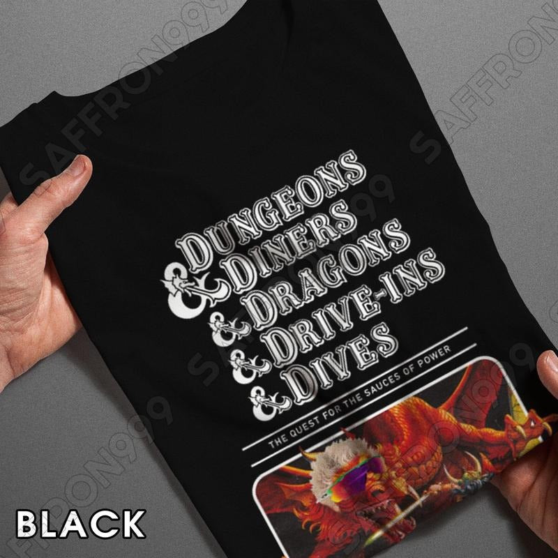 Dungeons Diners Dragons DriveIns Dives - Adult & Kids T-Shirts, Sweatshirts & Hoodies apparel design preview 1