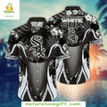 Chicago White Sox Hawaiian Dynamic Wave Floral MLB - Adult & Kids T-Shirts, Sweatshirts & Hoodies apparel design preview 1