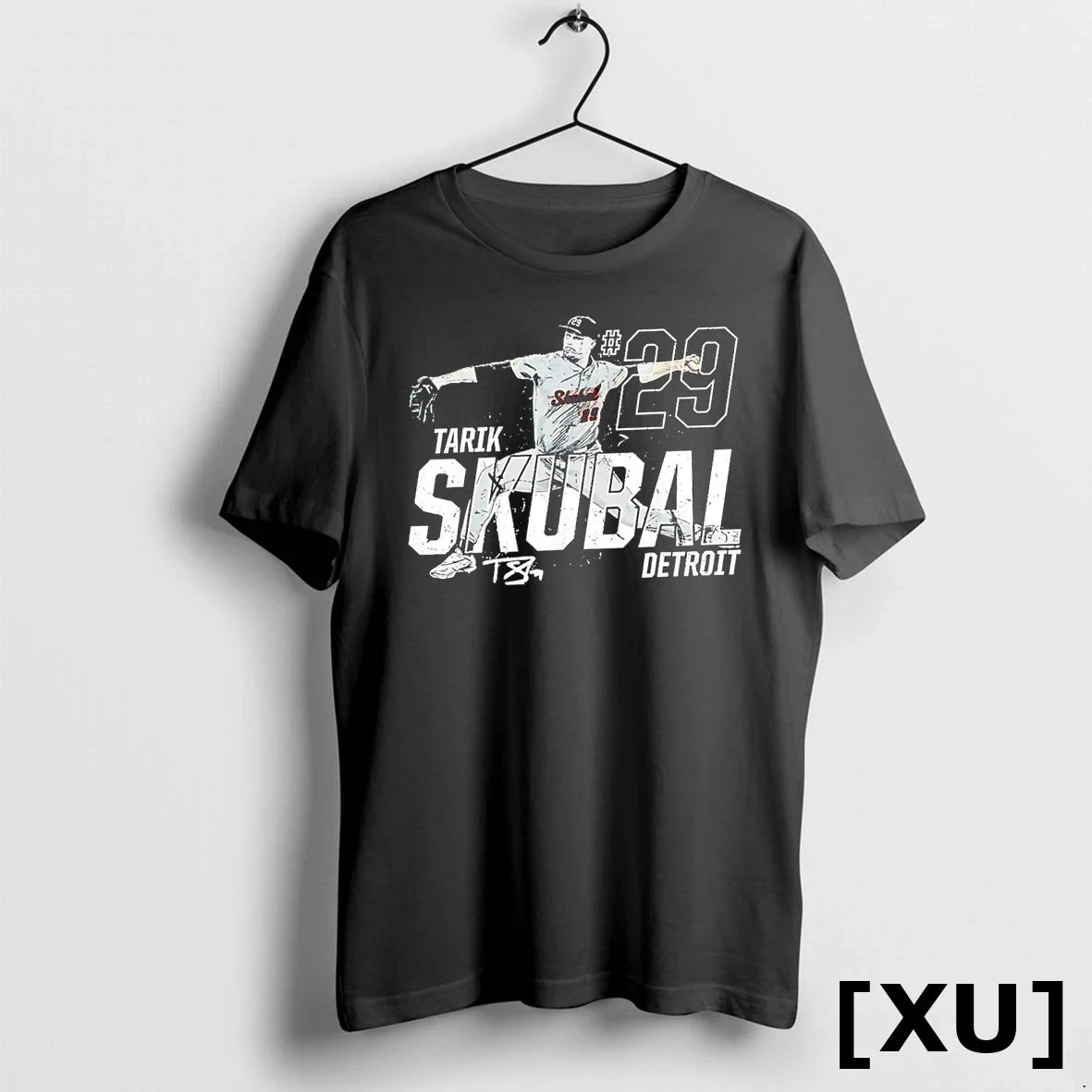 Dynamic Pose Tarik Skubal Detroit Baseball Player - Adult & Kids T-Shirts, Sweatshirts & Hoodies apparel design preview 1