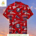 Philadelphia Phillies Hawaiian Dynamic Red Stylish - Adult & Kids T-Shirts, Sweatshirts & Hoodies apparel design preview 1