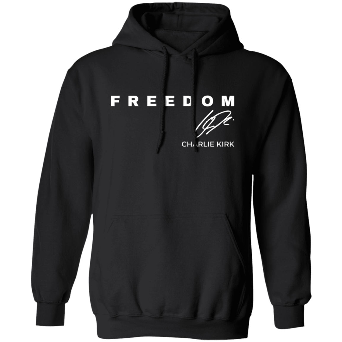 Charlie Kirk Freedom American Flag 2 - Adult & Kids T-Shirts, Sweatshirts & Hoodies apparel design preview 1