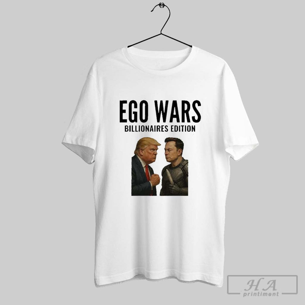Ego Wars Billionaires Edition Elon Musk Vs Donald - Adult & Kids T-Shirts, Sweatshirts & Hoodies apparel design preview 1