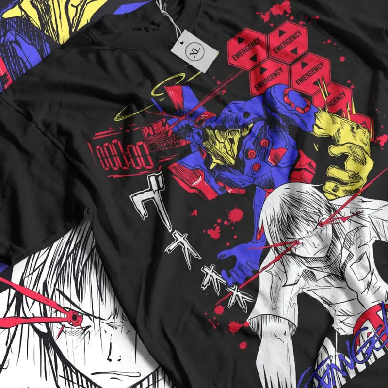 EVA Mech Mecha Zero Comic Manga Japanese Anime Gaming - Adult & Kids T-Shirts, Sweatshirts & Hoodies apparel design preview 1