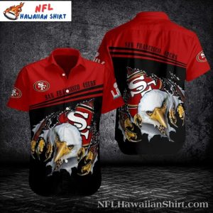 Eagle Eye 49ers Hawaiian Predator's Gaze Edition - Adult & Kids T-Shirts, Sweatshirts & Hoodies apparel design preview 1